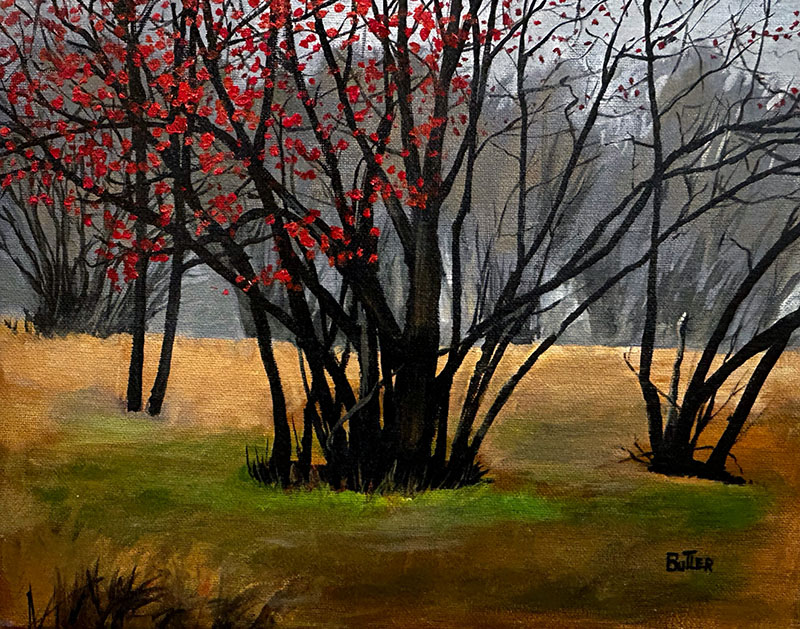 Black with Red Trees