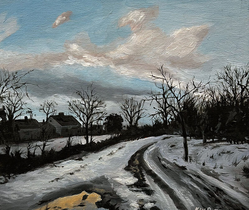 Snowy Landscape with Road